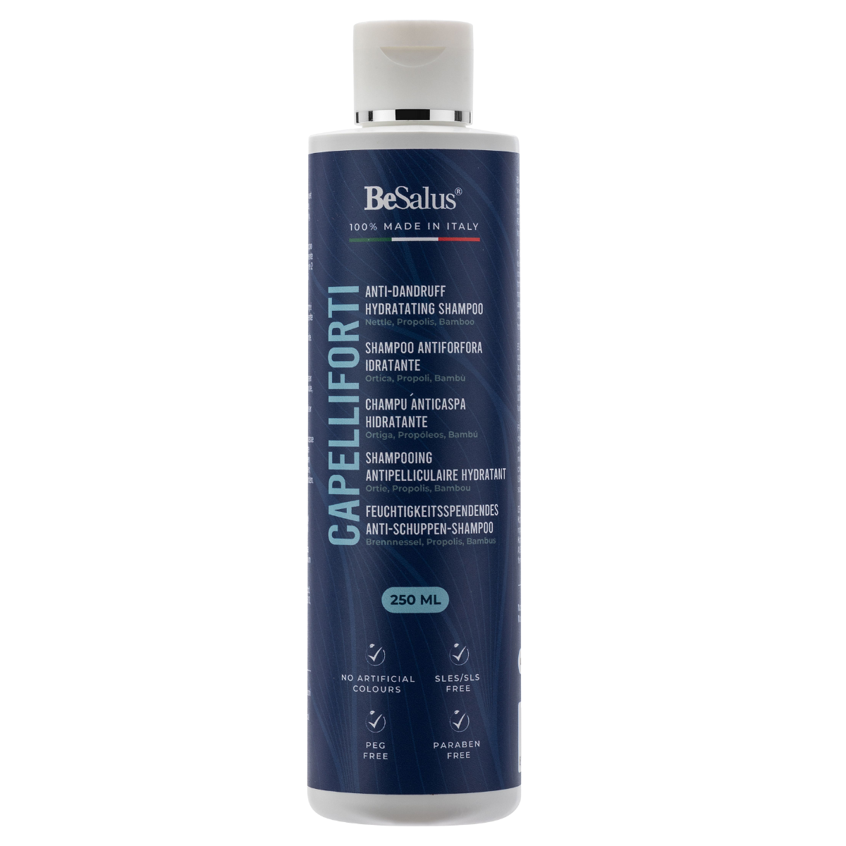 Shampoo antiforfora Besalus con estratti naturali per capelli puliti e leggeri